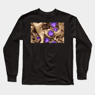 Seamless Amethyst Texture VI Long Sleeve T-Shirt